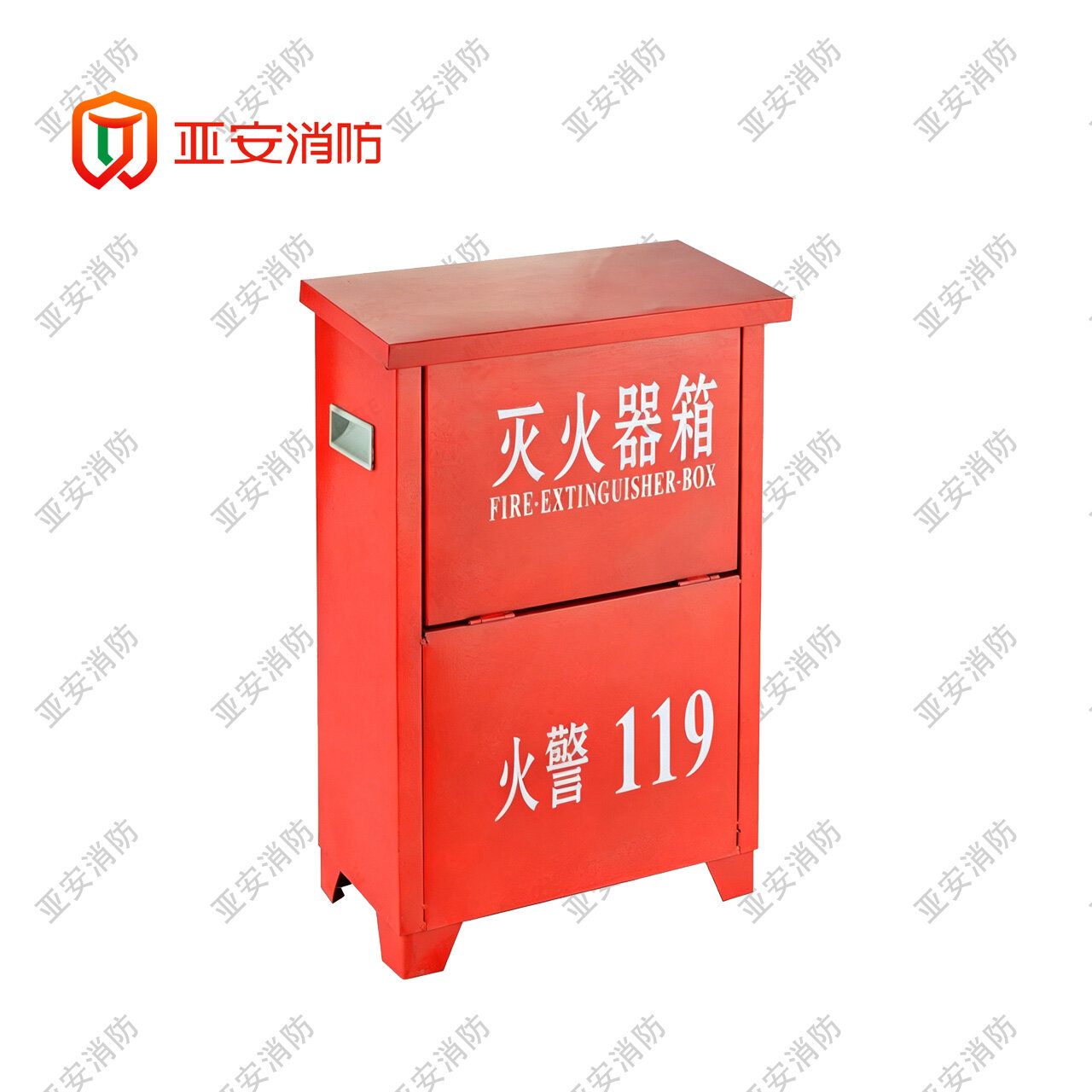 1 x 2 Dry Powder Fire Extinguisher Cabinet 330 x 260 x 160
