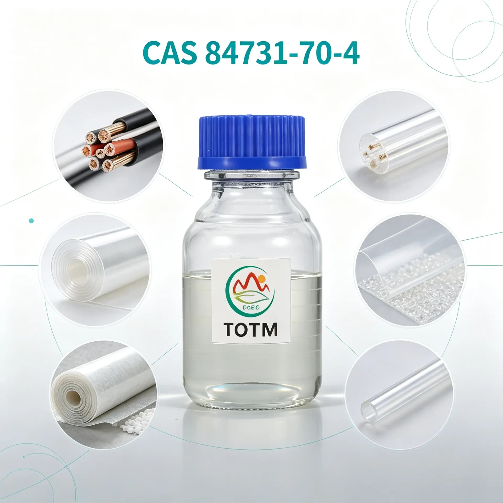 DOBO TOTM plasticizer sample bottle and cable insulation applications