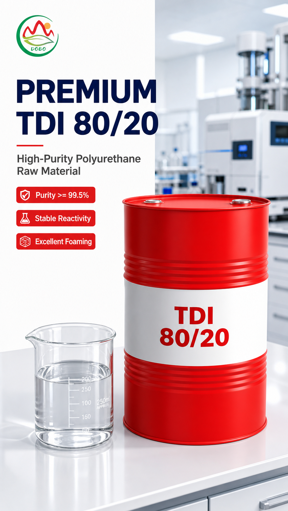 Premium TDI 80/20 High Purity Polyurethane Raw Material