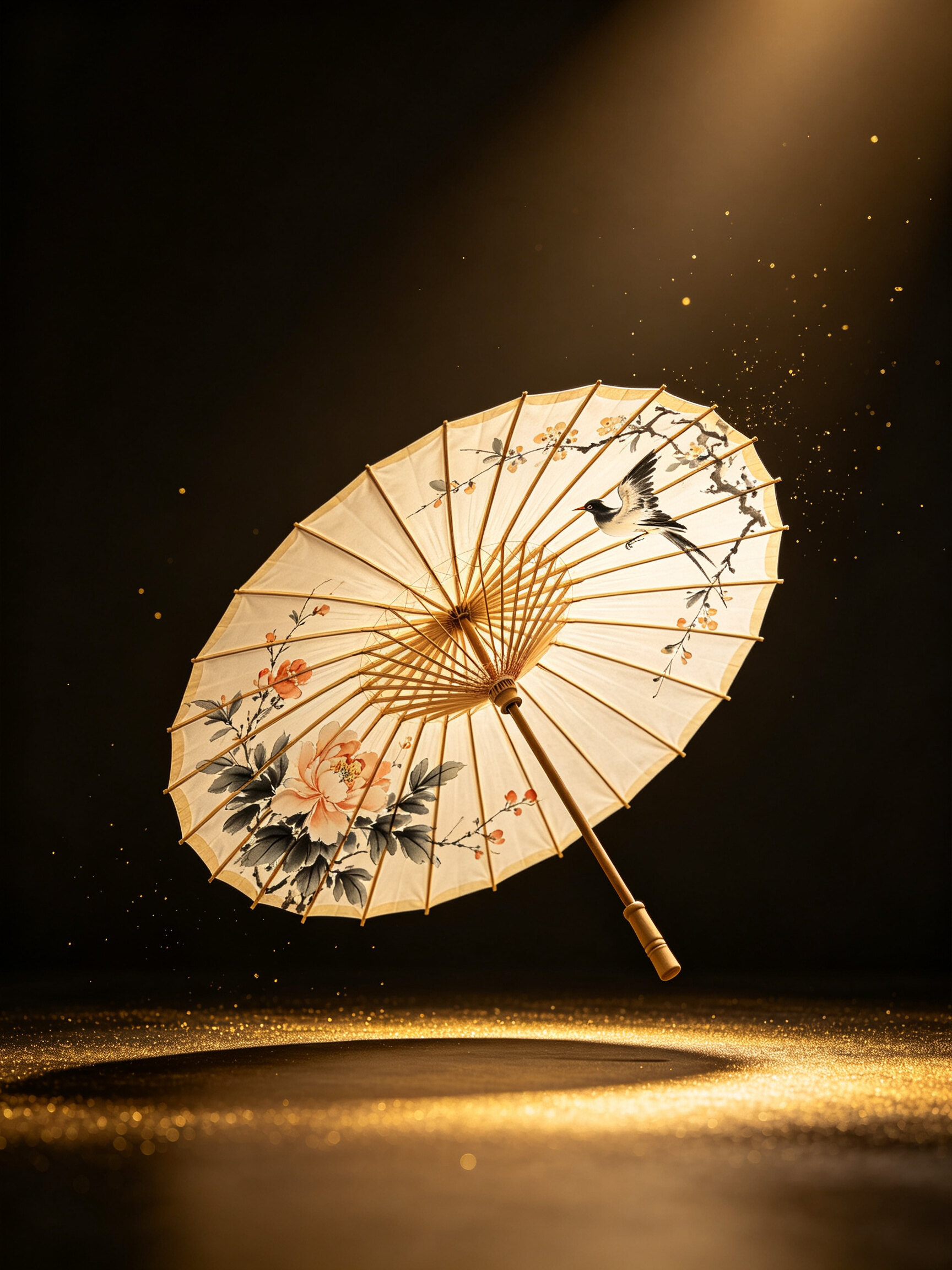 彩绘油纸伞