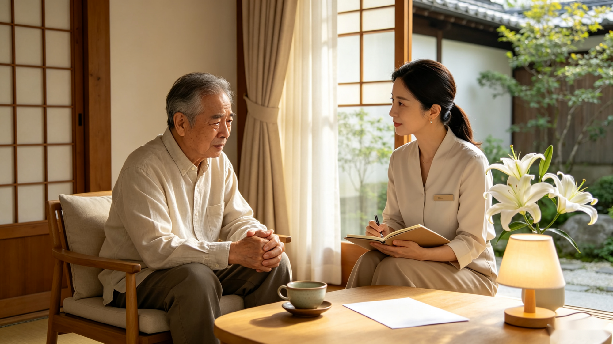 家人一起写信