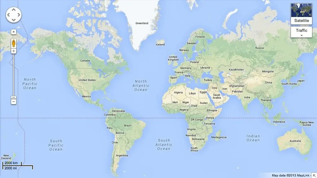 Global dealer network coverage map