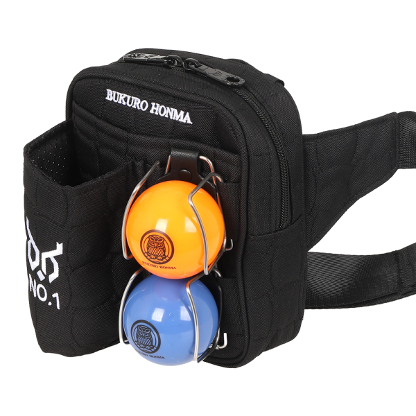 BUKUROHONMA Support 24 Park Golf Waist Bag - Black (B4FUPU01)