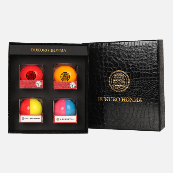 Bukurohonma Filial Piety Gift Park Golf Ball 4-Layer Pearl Special Edition 4 Ball Gift Set (B6FUST14)