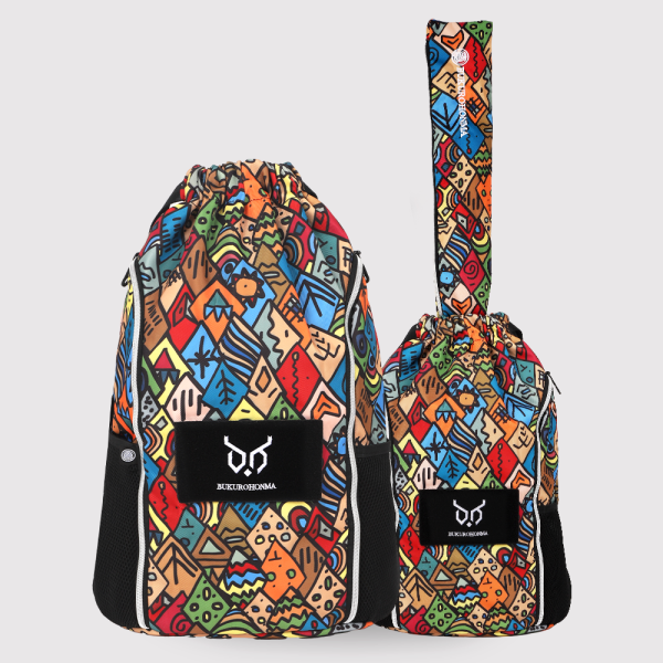 BUKUROHONMA Support 24 Indian Pattern Park Golf Club Carry Bag (B4FUBP01)