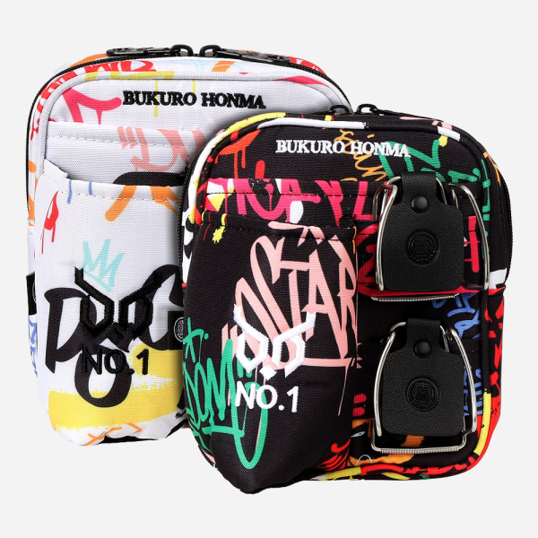 BUKUROHONMA Support 24 Graffiti Pattern Park Golf Small Bag (B5FUBP01)