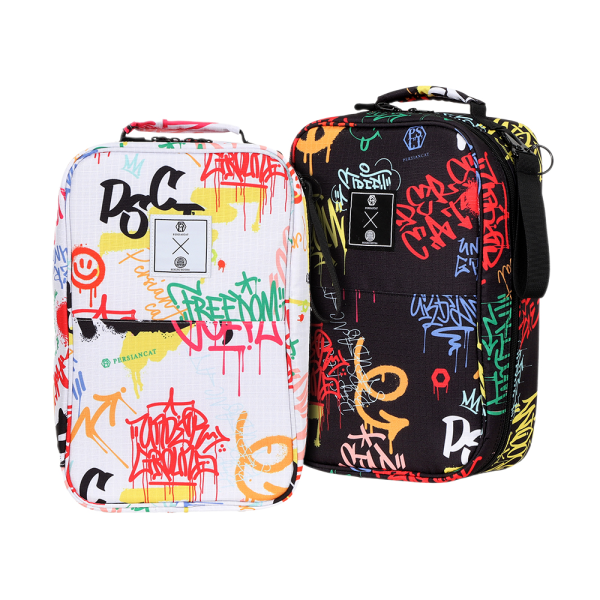 Persian Cat x BUKUROHONMA Collaborative Graffiti Print Shoe Bag (P5FUPO01)