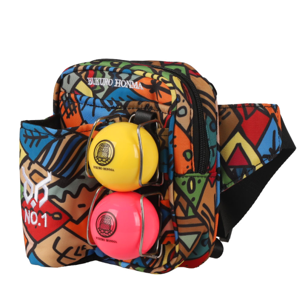 BUKUROHONMA Support 24 Indian Pattern Park Golf Waist Bag (B4FUPU01)