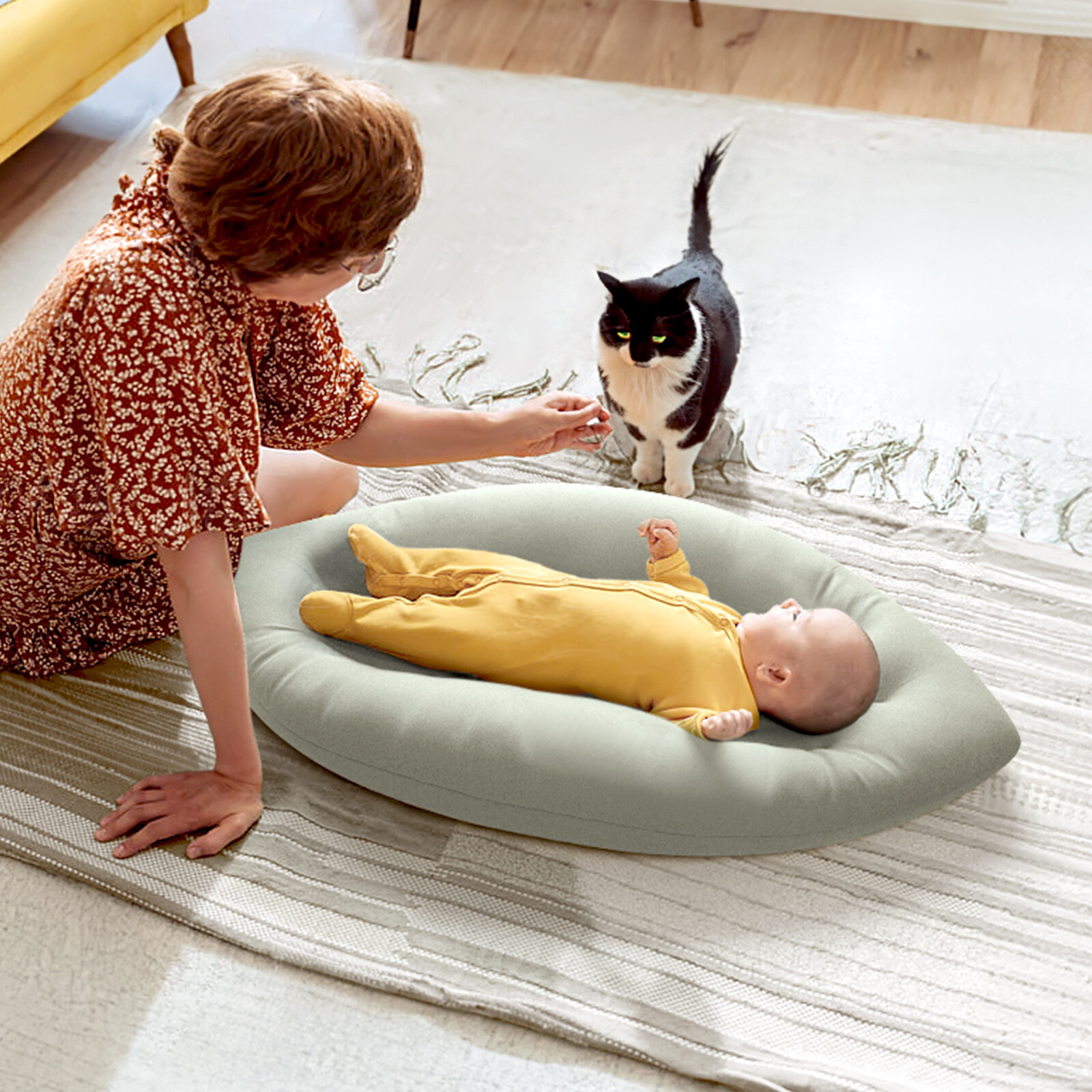 Baby Lounger for Newborn: Skin-Friendly & Breathable for Baby view 2