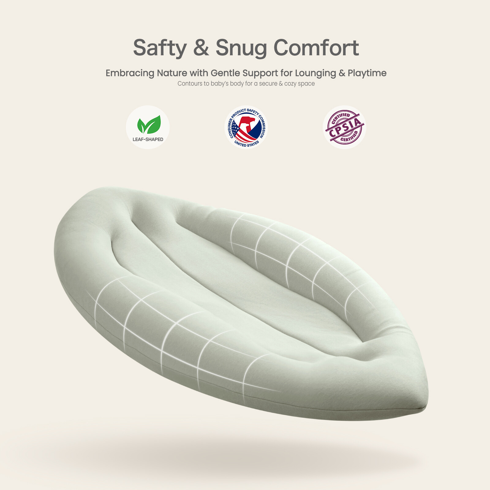 Baby Lounger for Newborn: Skin-Friendly & Breathable for Baby view 4