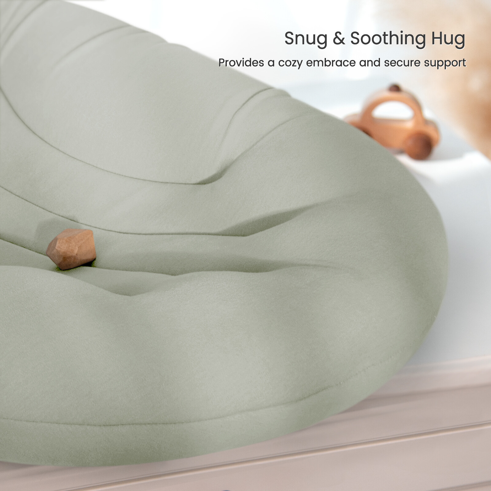 Baby Lounger for Newborn: Portable & Lightweight Pillow view 2