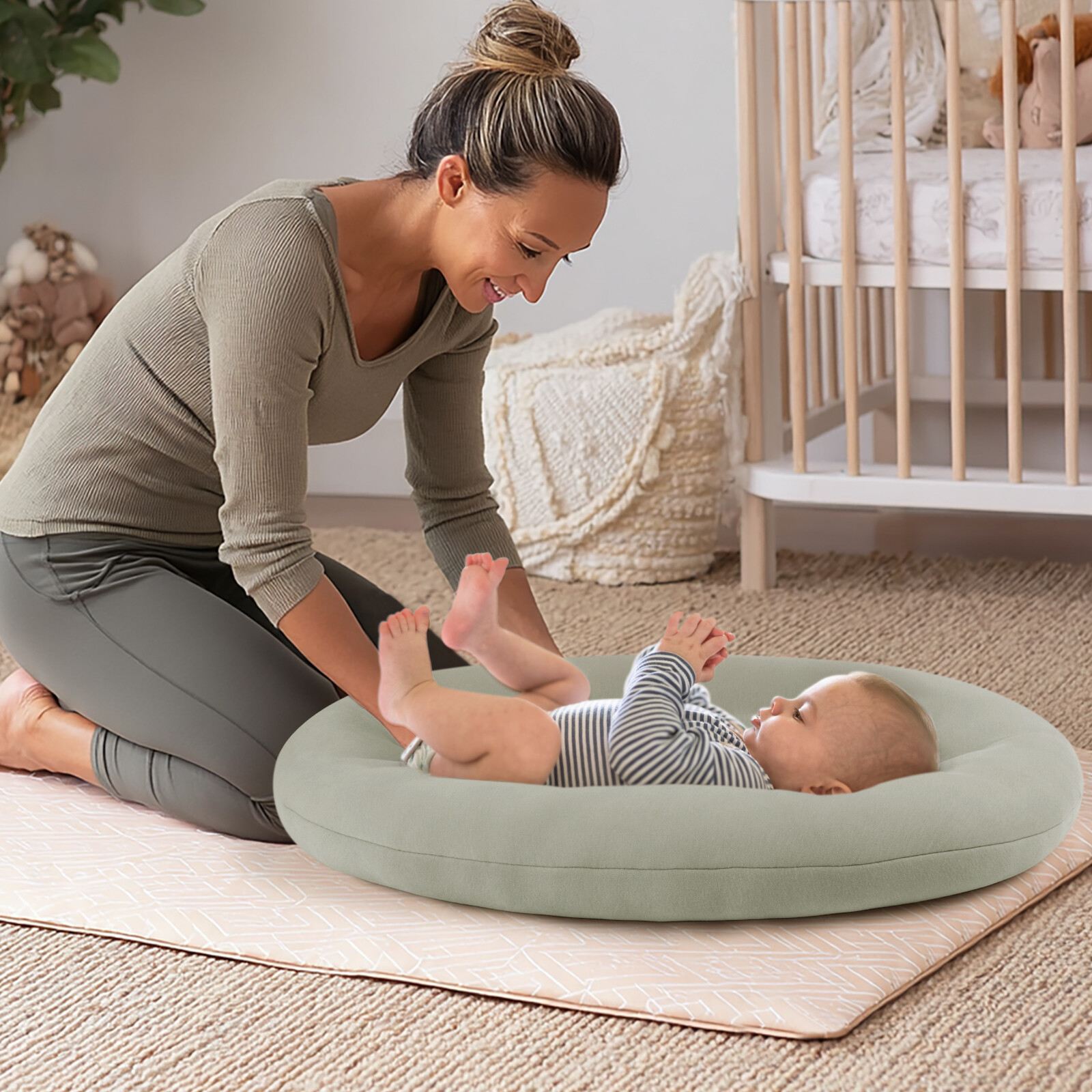 Baby Lounger for Newborn: Portable & Lightweight Pillow view 7