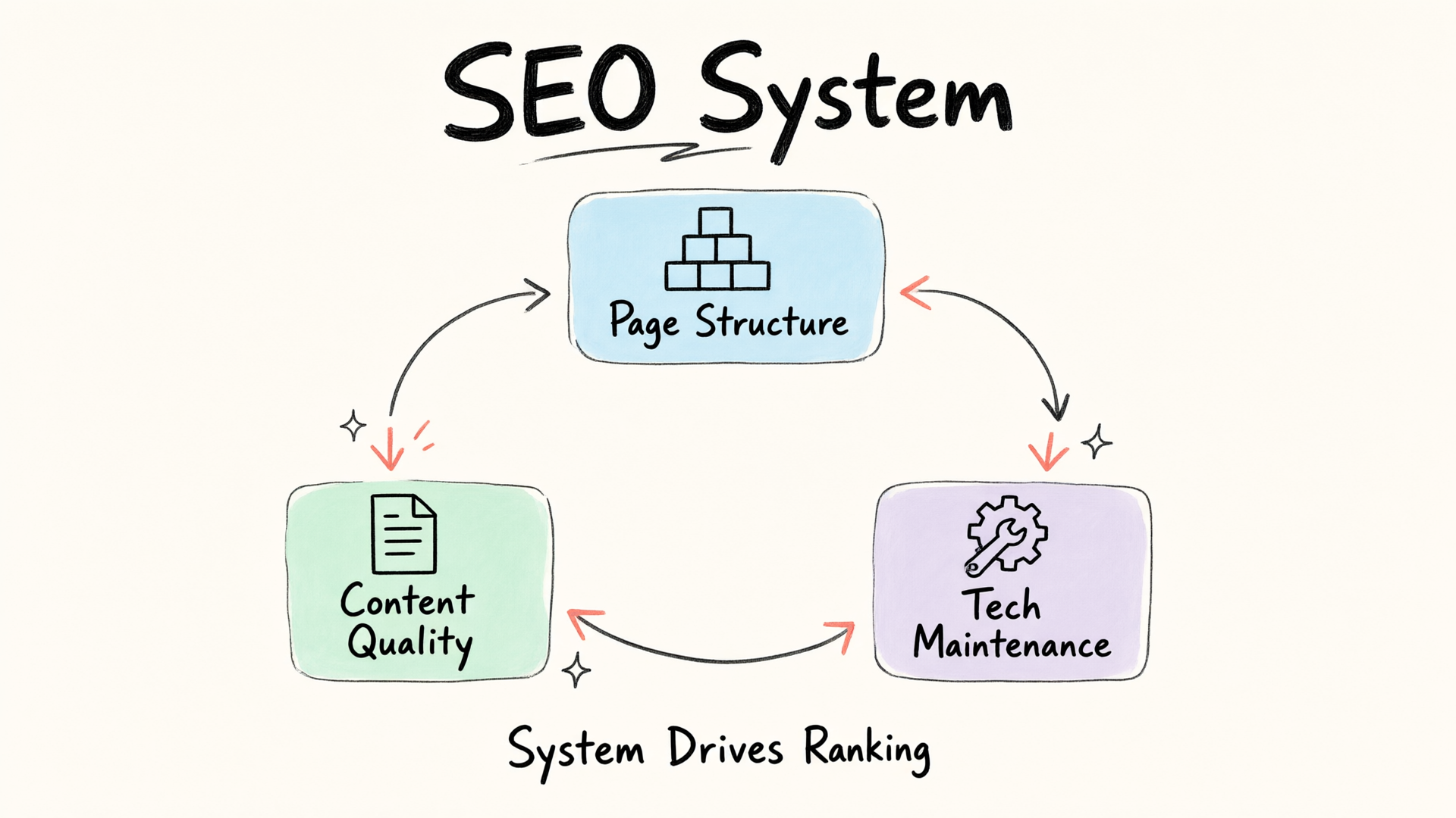 SEO System: Page Structure, Content Quality, Technical Maintenance