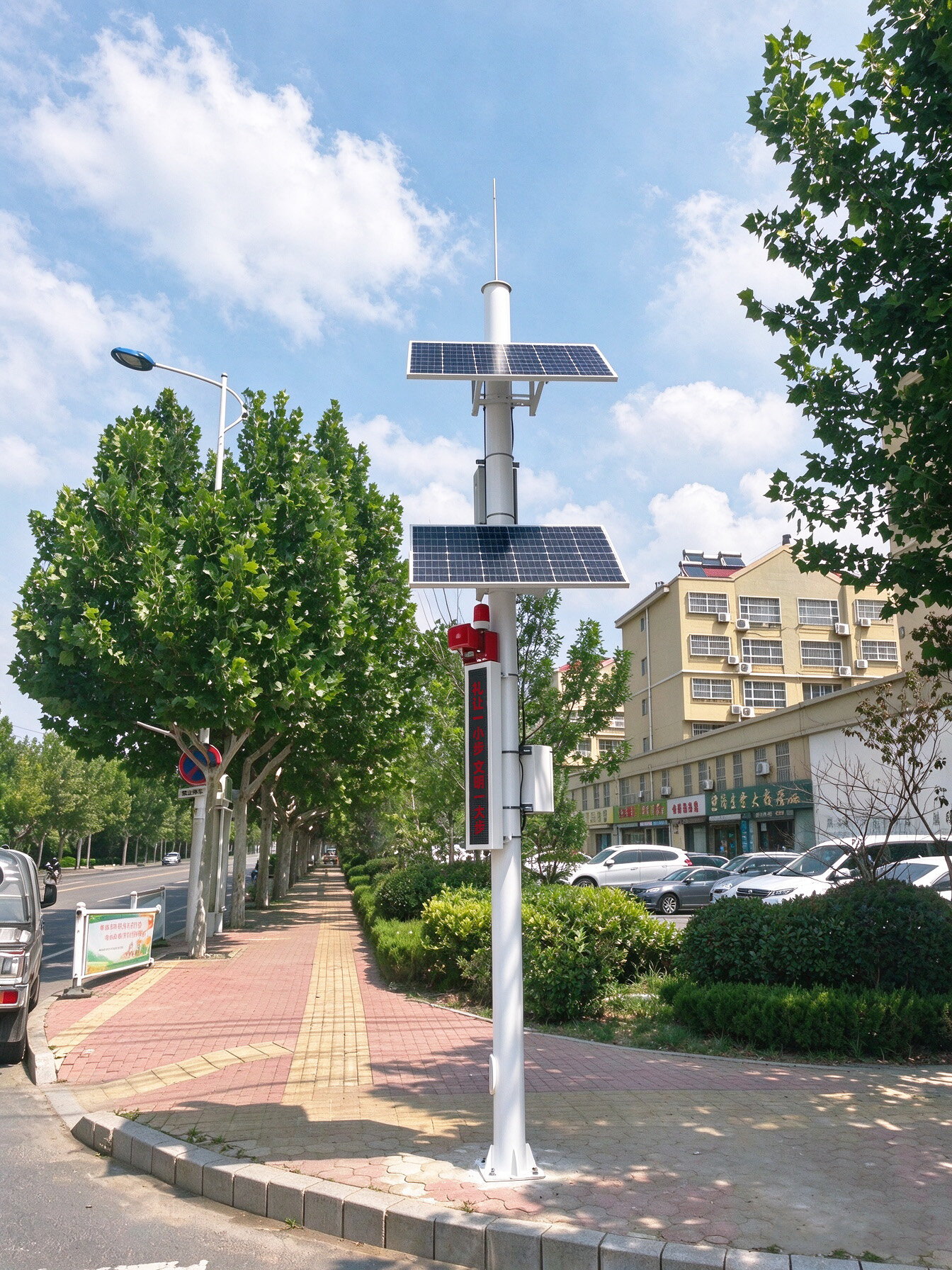 道路交通安全喇叭显示屏供电案例