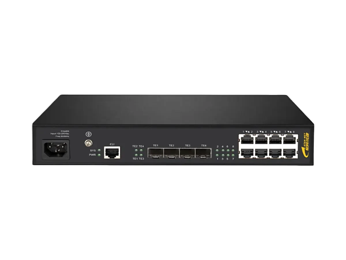 12口三层以太网交换机CMF2300-GSW-4TX8GE-SA-L3 产品图
