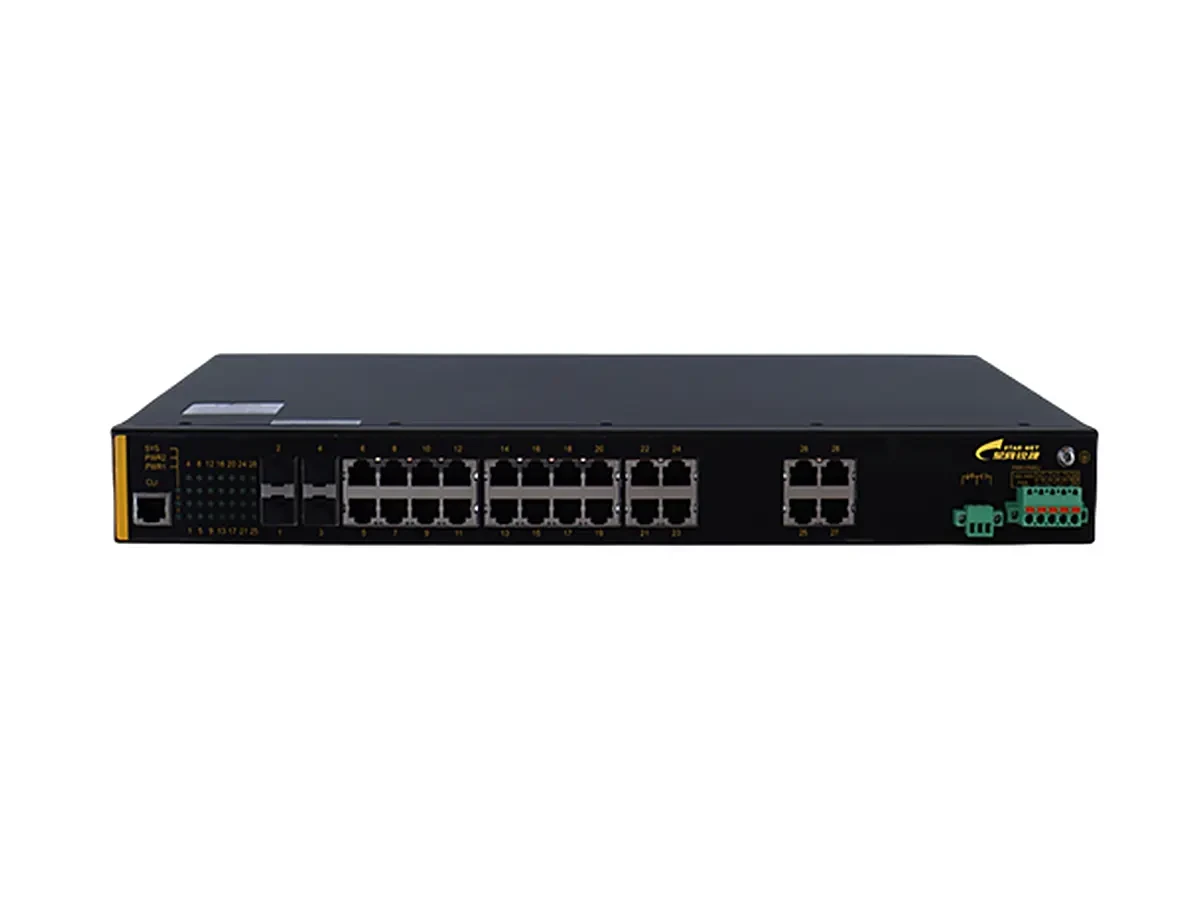 28口三层网管型机架式工业交换机CMF2300-ISW-4GX24GE-DA-L3 产品图