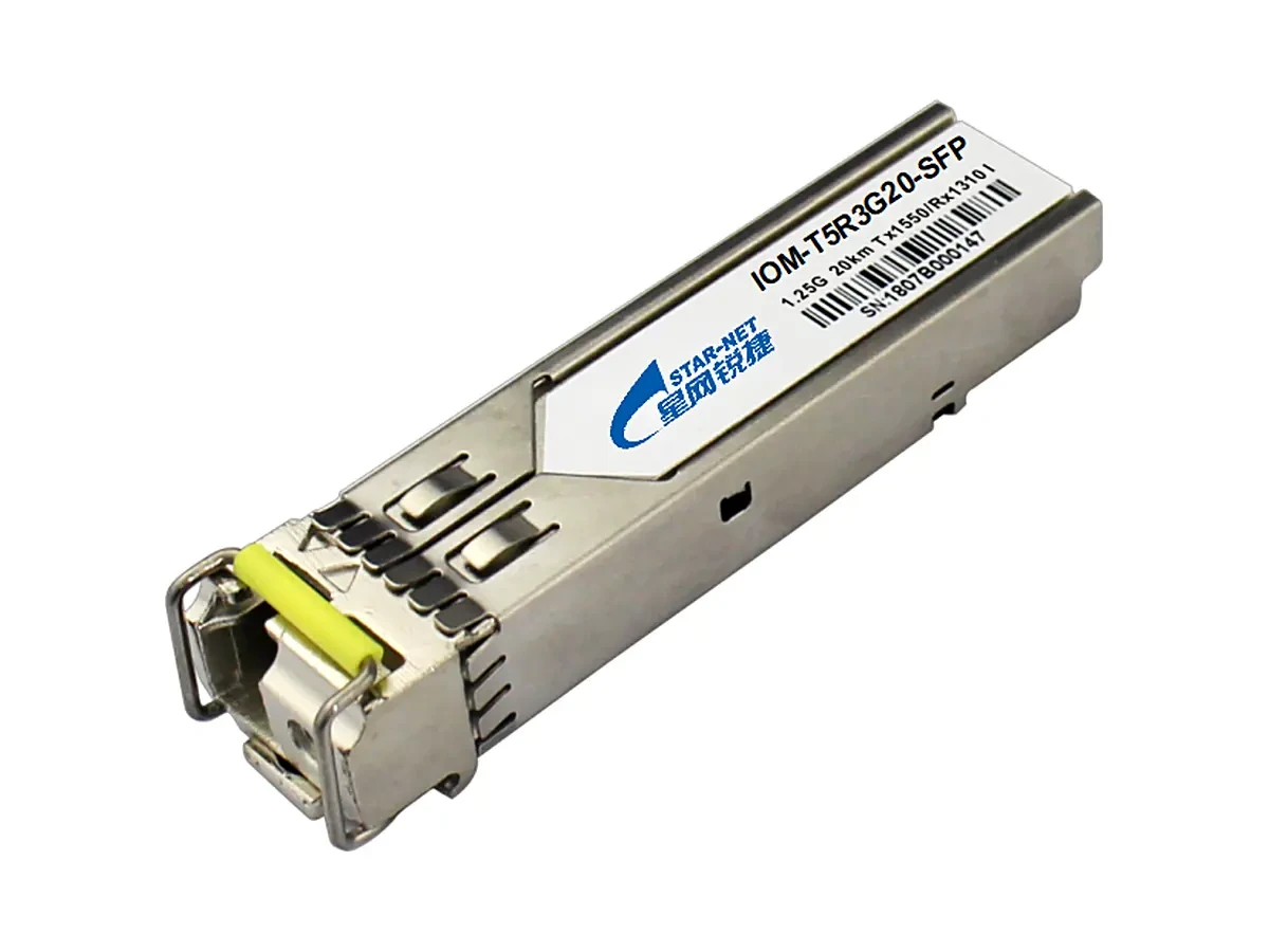IOM-T5R3G20-SFP工业级20Km千兆SFP单模单芯双向光模块 产品图