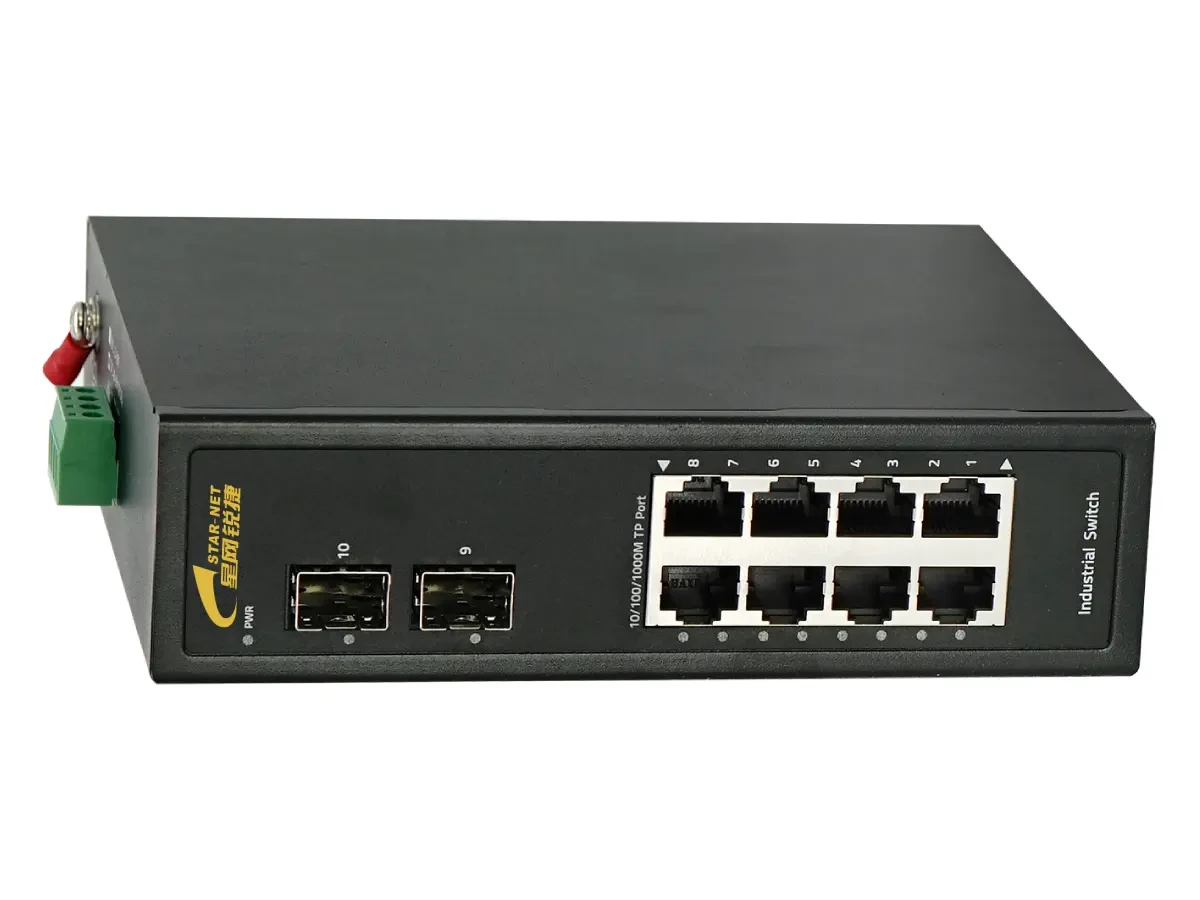 10口非网管型导轨式POE工业交换机CMF220-ISW-2GX8GP-DD 产品图