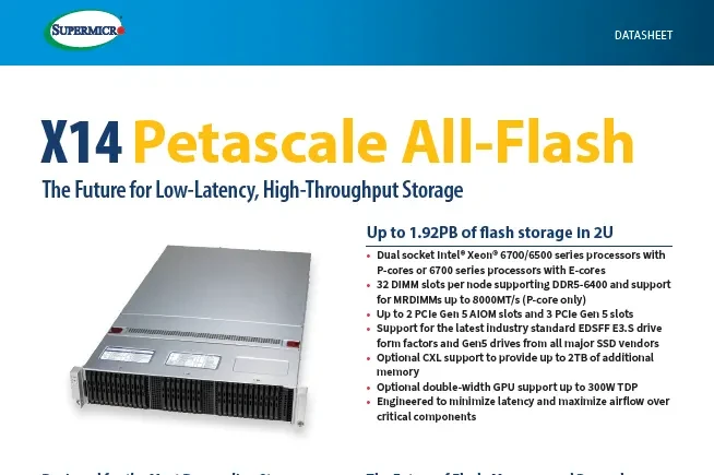 Petascale 存储系统(NVIDIA Grace 超级芯片)