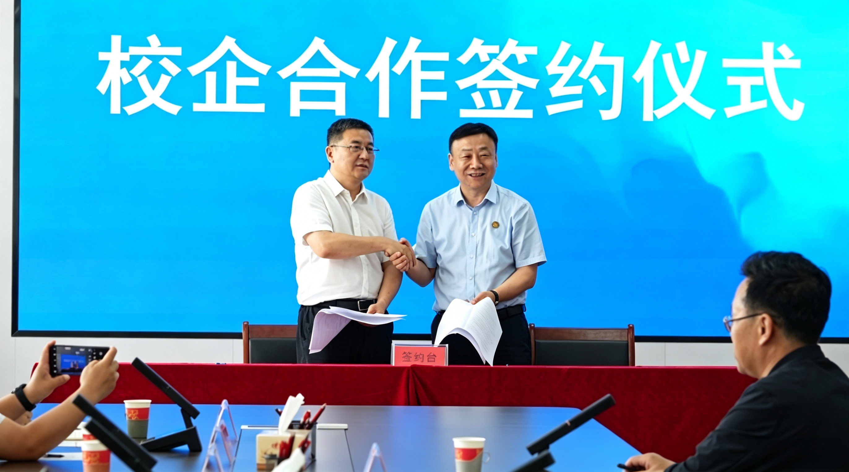 我校隆重举行校企合作签约仪式