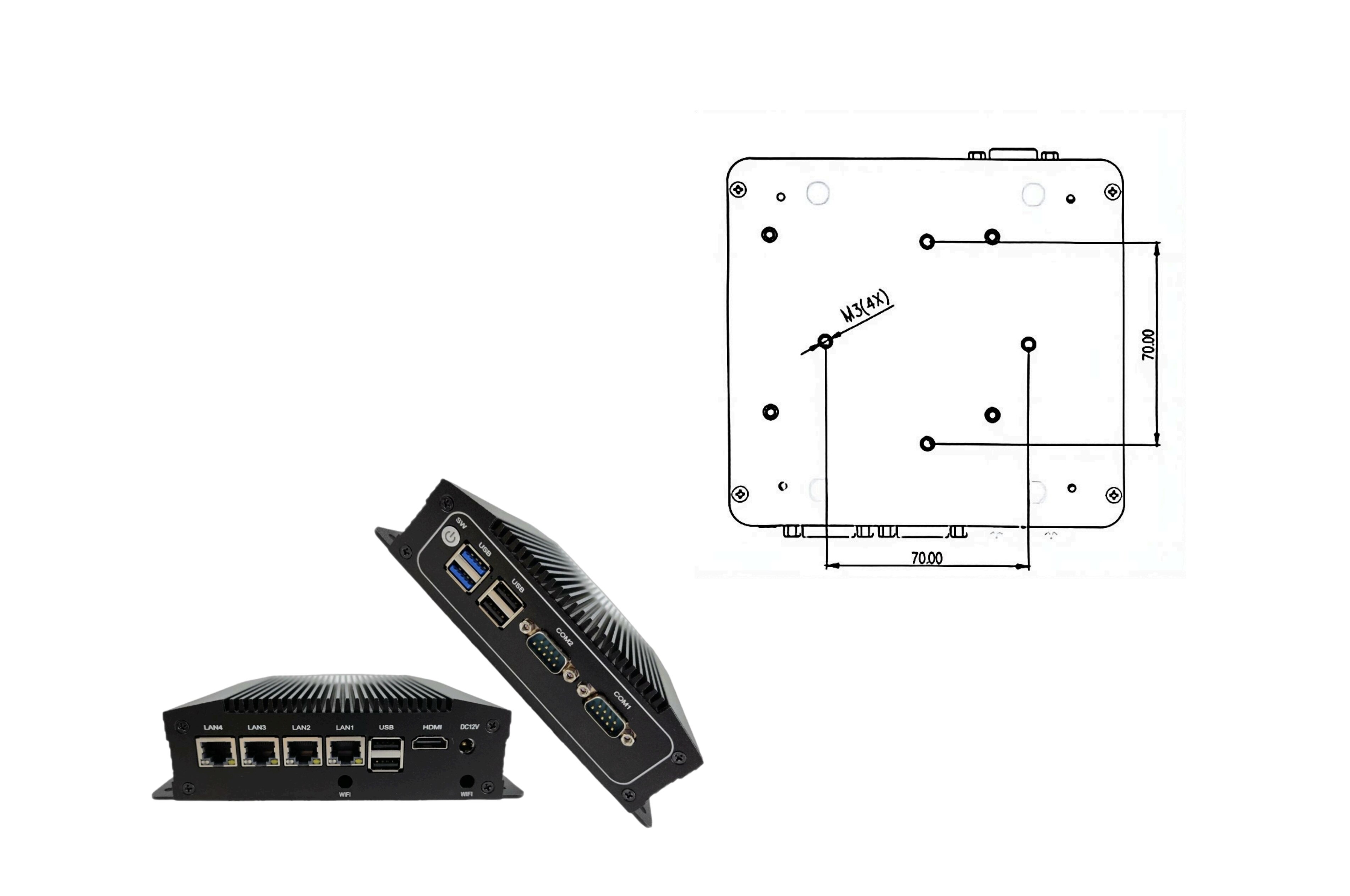 Ebox-S1nova PRO 嵌入式工控机 