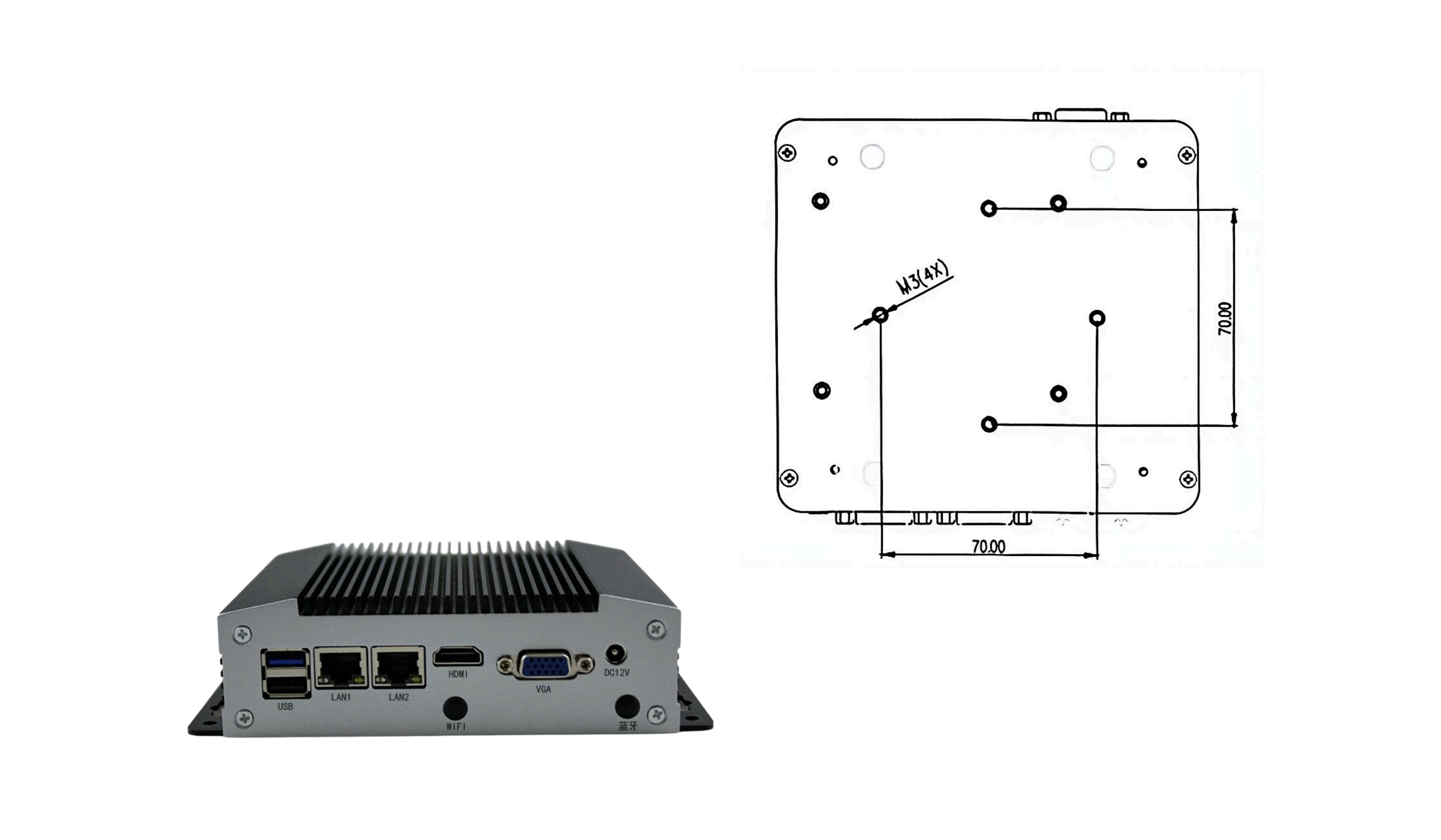 Ebox‑S1nova嵌入式工控机