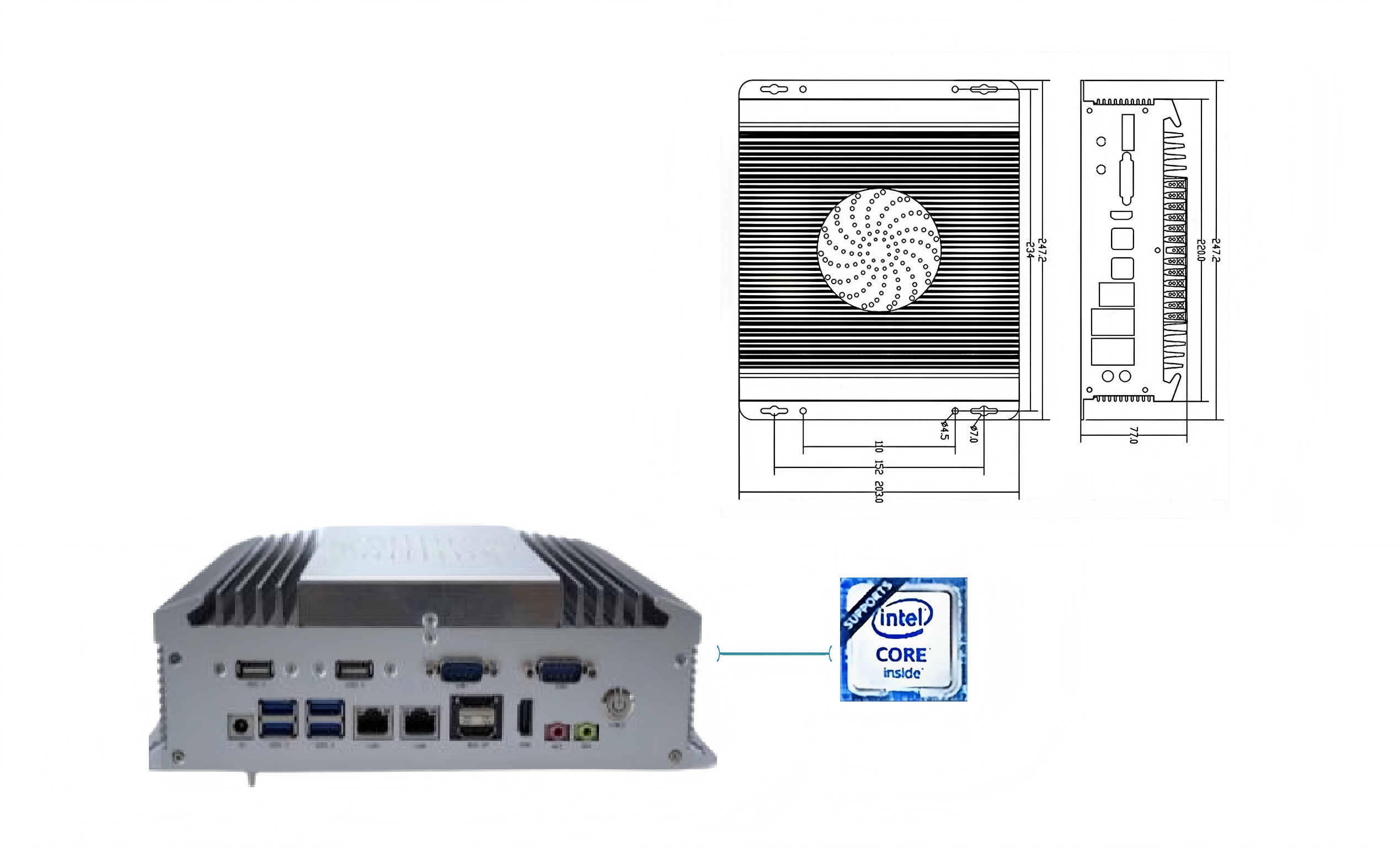 Ebox-S6-PLUS嵌入式工控机