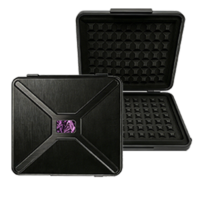 8-stick Nearly Square Brushed Aluminum Alloy Cigar Case