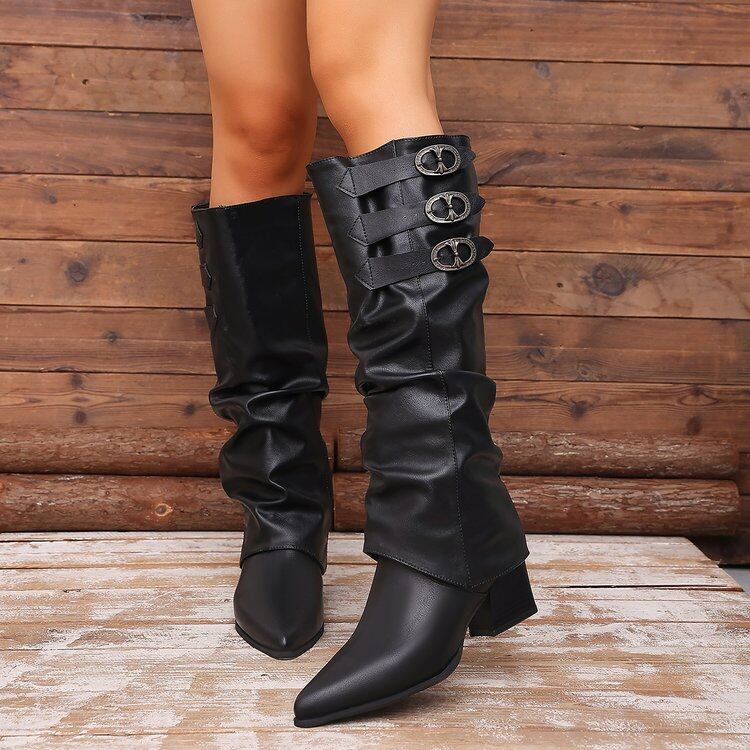 Convertible Knee High Western Boots view 2