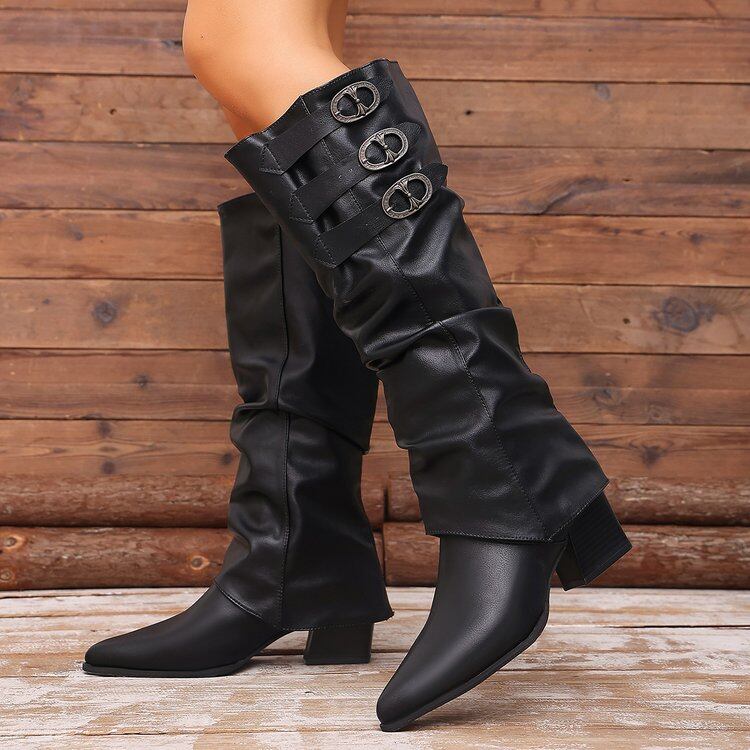 Convertible Knee High Western Boots view 5