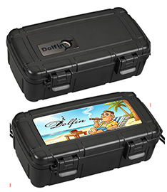 Logo customization position demonstration on cigar humidor