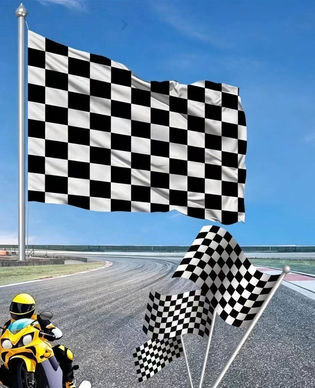 Racing & Checkered Flag view 4