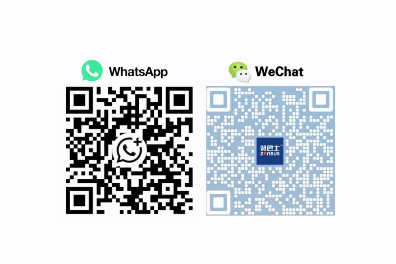 WeChat and WhatsApp QR Codes