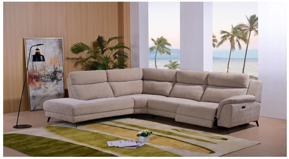 Beige L-Shape Sectional