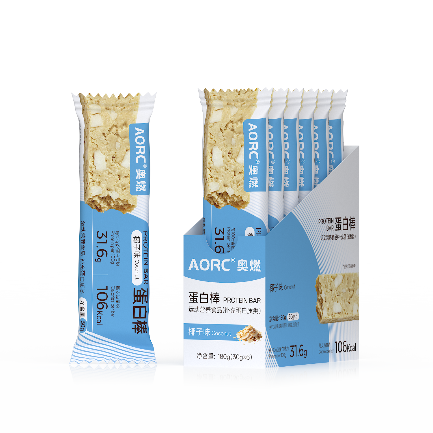 AORC Coconut Protein Bar (Boxed)
