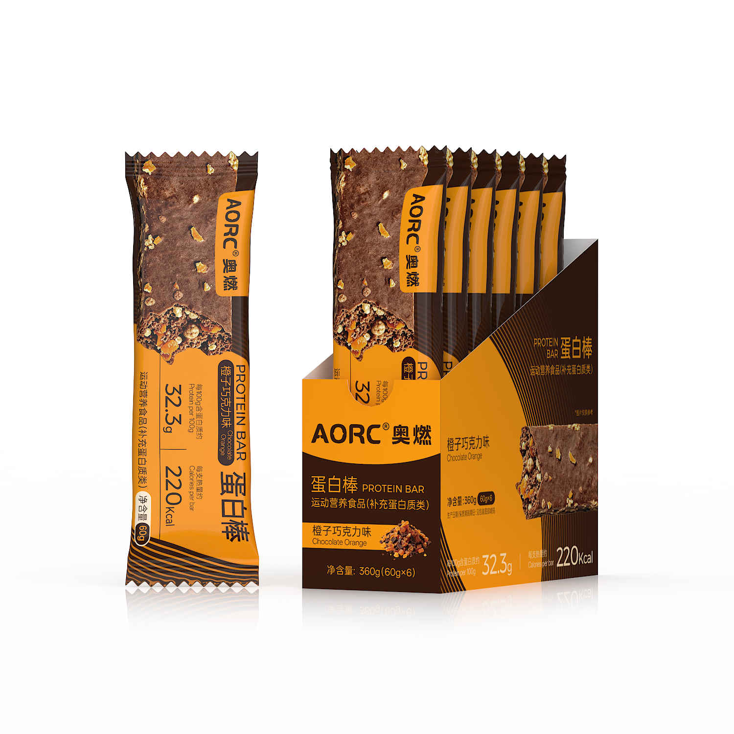 Protein Bar - Orange Chocolate (6 Pack)