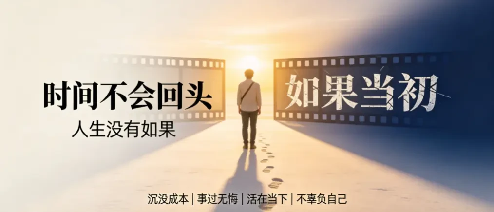 时间不会回头，人生没有如果——别在“沉没成本”里，耗尽现在的自己 - 爱方得推荐阅读