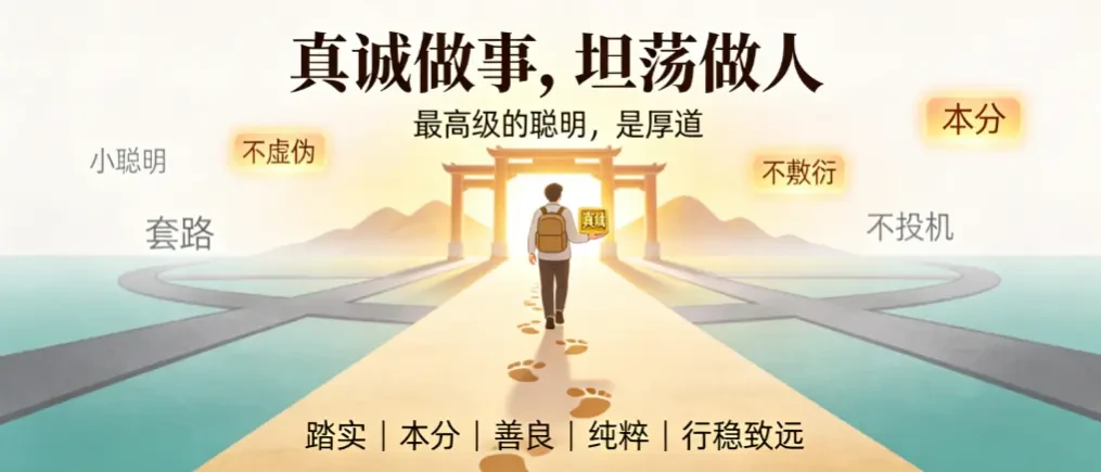 真诚做事，坦荡做人——最高级的聪明，是厚道 - 爱方得推荐阅读