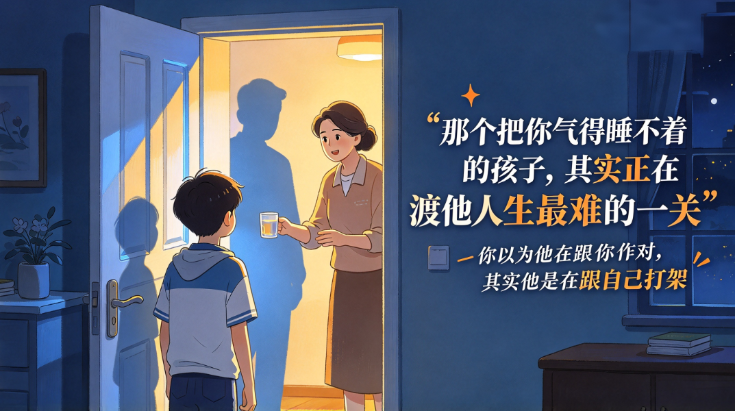 那个把你气得睡不着的孩子,其实正在渡他人生最难的一关 - 爱方得