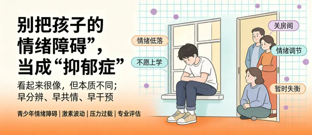 别把孩子的“情绪障碍”当成“抑郁症”——别等贴错了标签,才后悔没听懂他的求救 - 爱方得