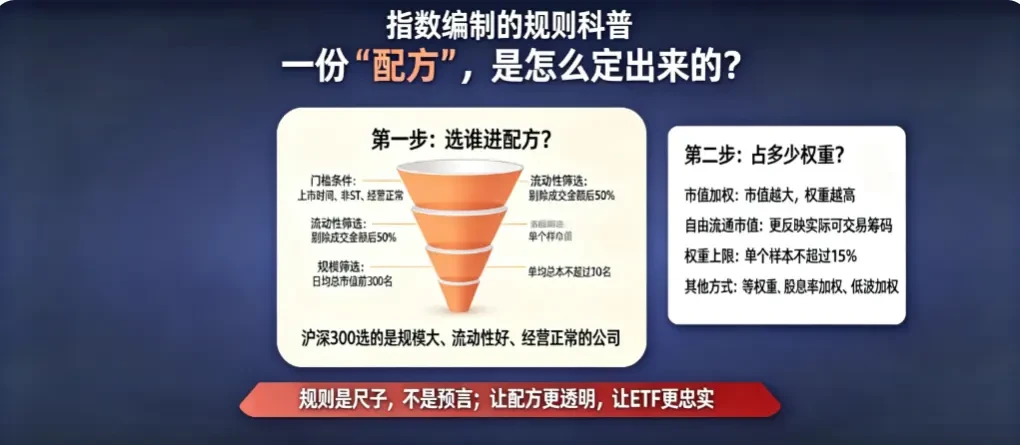 指数编制的规则科普：一份“配方”是怎么定出来的？ - 爱方得推荐阅读