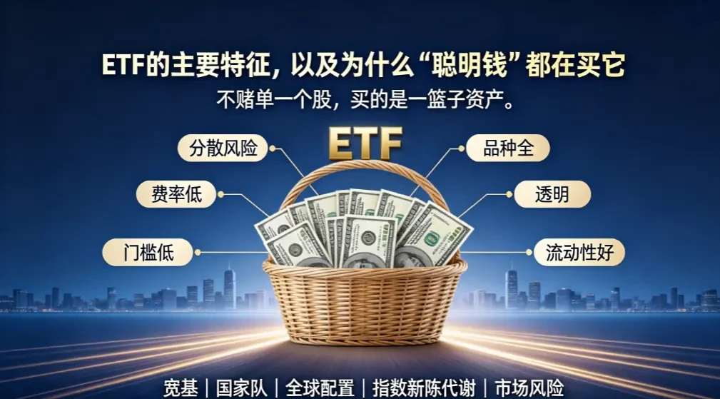 ETF的主要特征，以及为什么“聪明钱”都在买它 - 爱方得推荐阅读