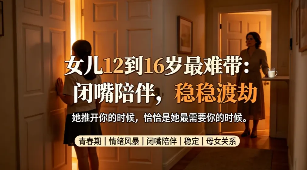 女儿12到16岁最难带:闭嘴陪伴,稳稳渡劫 - 爱方得