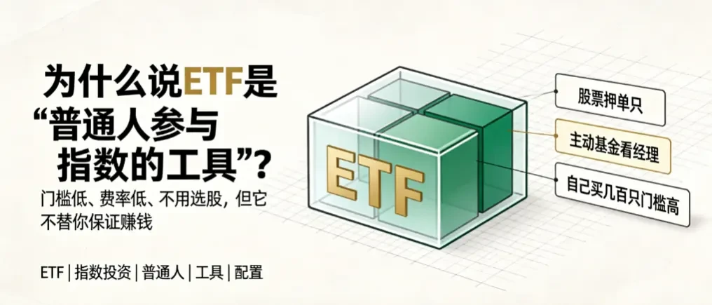 为什么说ETF是“普通人参与指数的工具”？ - 爱方得推荐阅读