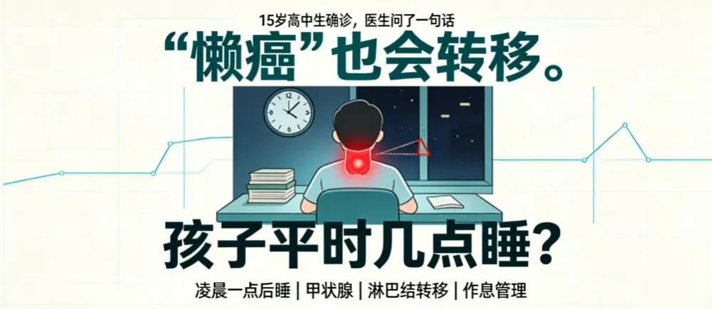 “懒癌”也会转移。15岁高中生确诊，医生问了一句话 - 爱方得推荐阅读