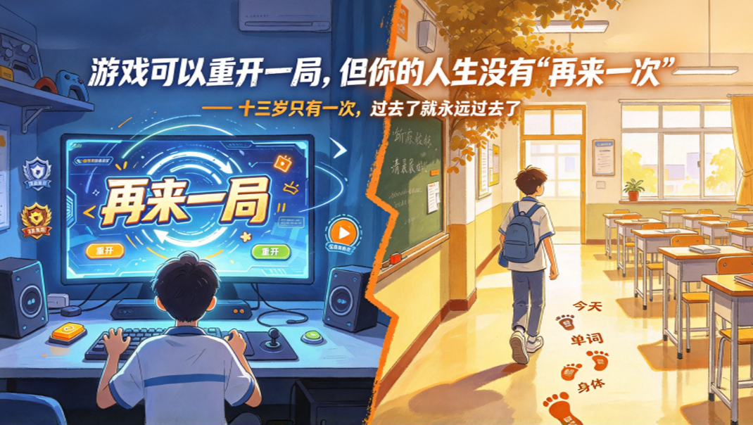 游戏可以重开一局但你的人生没有“再来一次”——游戏年年更新,你的少年时光永远绝版 - 爱方得