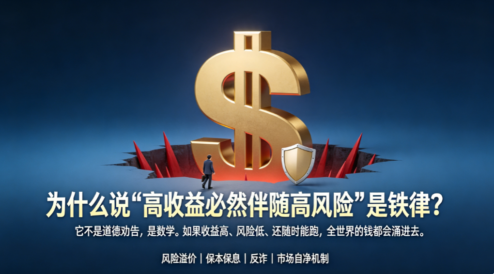 为什么说“高收益必然伴随高风险”是铁律？ - 爱方得推荐阅读