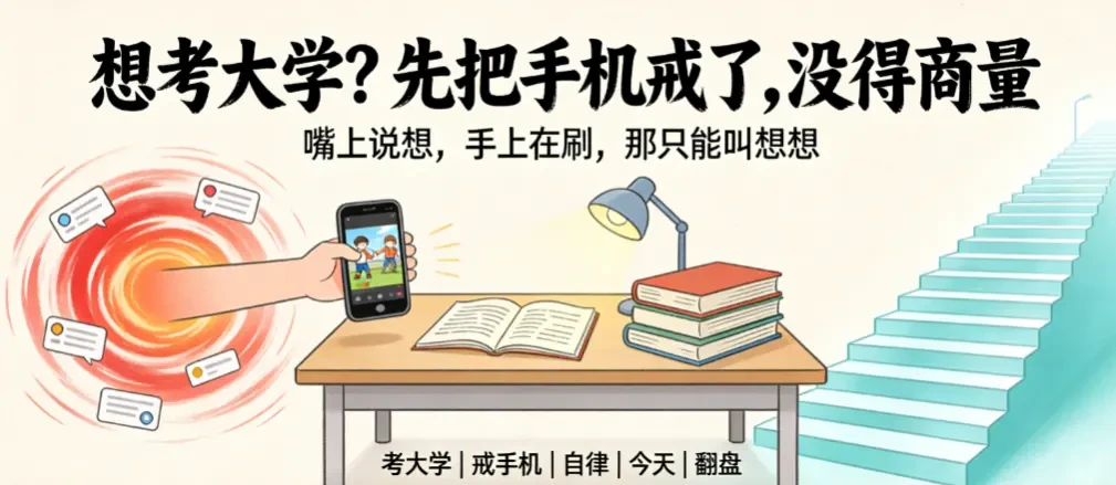 想考大学？先把手机戒了，没得商量 - 爱方得推荐阅读