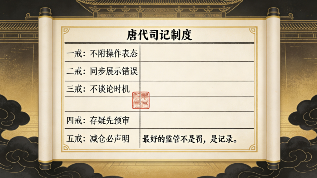 司记制度：杨玉环把五条戒律对照唐代司记  | 唐臣操盘录 18-3 - 爱方得资讯
