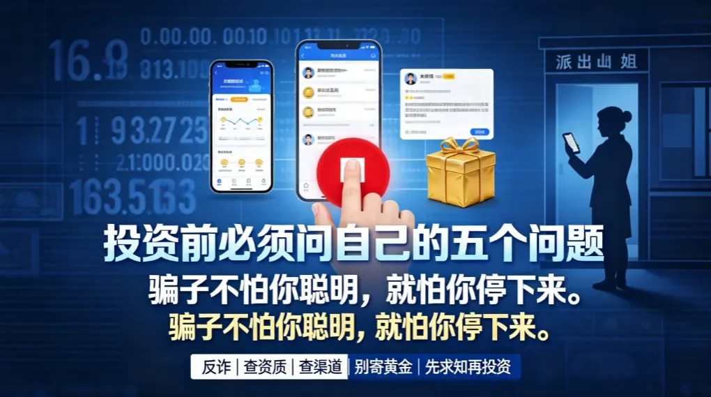 投资前必须问自己的五个问题——骗子不怕你聪明，就怕你停下来 - 爱方得推荐阅读